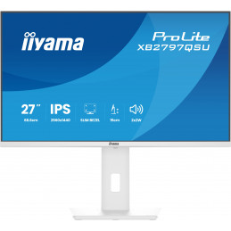 iiyama ProLite XB2797QSU-W1 tietokoneen litteä näyttö 68,6 cm (27") 2560 x 1440 pikseliä Quad HD LED Valkoinen