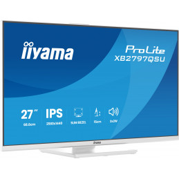 iiyama ProLite XB2797QSU-W1 tietokoneen litteä näyttö 68,6 cm (27") 2560 x 1440 pikseliä Quad HD LED Valkoinen