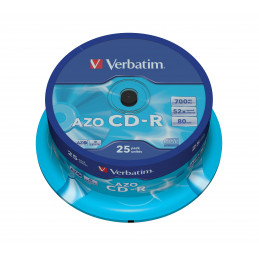 Verbatim CD-R AZO Crystal 700 MB 52x 25 kpl