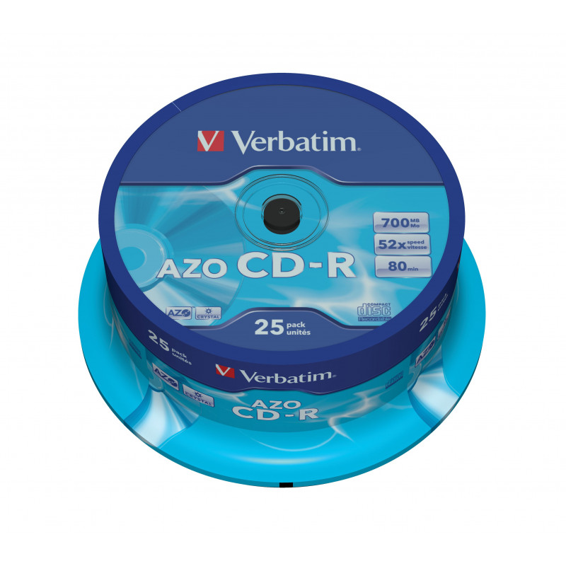 Verbatim CD-R AZO Crystal 700 MB 52x 25 kpl