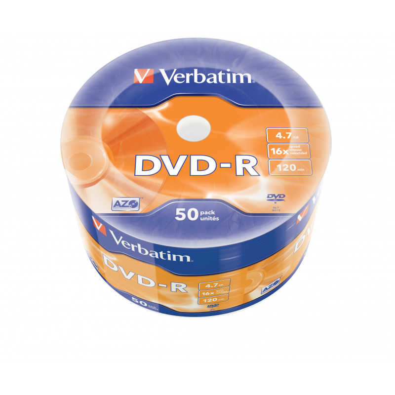Verbatim 43788 tyhjä DVD-levy 4,7 GB DVD-R 50 kpl