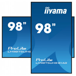 iiyama LH9875UHS-B1AG infonäyttö Digitaalinen litteä infotaulu 2,48 m (97.5") LED Wi-Fi 500 cd m² 4K Ultra HD Musta