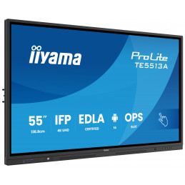 iiyama TE5513A-B2AG infonäyttö Interaktiivinen litteä paneeli 138,7 cm (54.6") Wi-Fi 500 cd m² 4K Ultra HD Musta Kosketusnäyttö