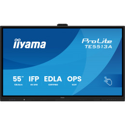 iiyama TE5513A-B2AG infonäyttö Interaktiivinen litteä paneeli 138,7 cm (54.6") Wi-Fi 500 cd m² 4K Ultra HD Musta Kosketusnäyttö