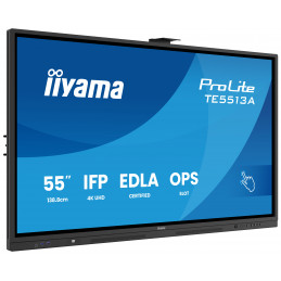 iiyama TE5513A-B2AG infonäyttö Interaktiivinen litteä paneeli 138,7 cm (54.6") Wi-Fi 500 cd m² 4K Ultra HD Musta Kosketusnäyttö