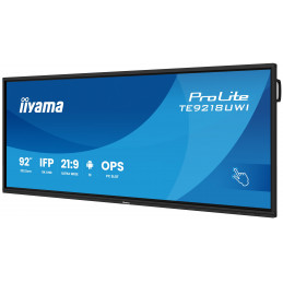 iiyama TE9218UWI-B1AG infonäyttö Kioskimalli 2,32 m (91.5") LED Wi-Fi 500 cd m² 5K Ultra HD Musta Kosketusnäyttö
