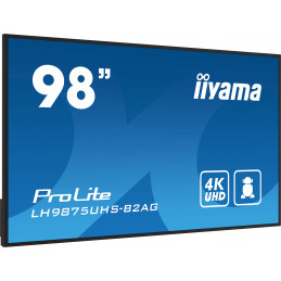 iiyama LH9875UHS-B2AG infonäyttö Digitaalinen litteä infotaulu 2,48 m (97.5") LED Wi-Fi 500 cd m² 4K Ultra HD Musta