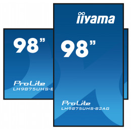 iiyama LH9875UHS-B2AG infonäyttö Digitaalinen litteä infotaulu 2,48 m (97.5") LED Wi-Fi 500 cd m² 4K Ultra HD Musta