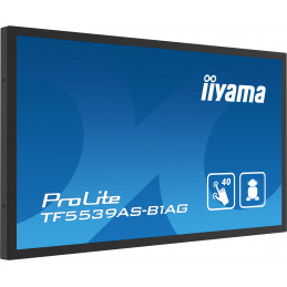 iiyama TF5539AS-B1AG infonäyttö Kioskimalli 138,7 cm (54.6") LED 435 cd m² 4K Ultra HD Musta Kosketusnäyttö Sisäänrakennettu