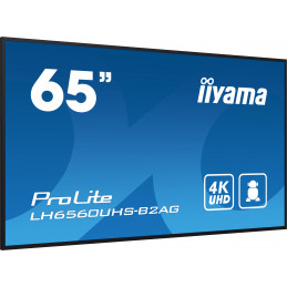 iiyama LH6560UHS-B2AG infonäyttö Digitaalinen A-taulu 163,8 cm (64.5") LED Wi-Fi 500 cd m² 4K Ultra HD Musta Sisäänrakennettu