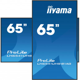 iiyama LH6541UHS-B1AG infonäyttö 163,8 cm (64.5") LCD 500 cd m² 4K Ultra HD Musta 24 7
