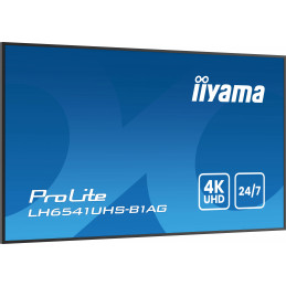 iiyama LH6541UHS-B1AG infonäyttö 163,8 cm (64.5") LCD 500 cd m² 4K Ultra HD Musta 24 7