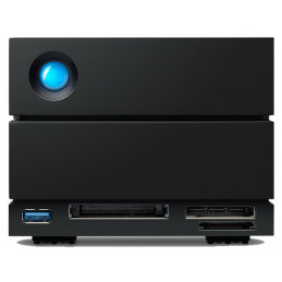 LaCie 2big Dock v2 levyjärjestelmä 60 TB Työpöytä Musta