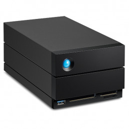 LaCie 2big Dock v2 levyjärjestelmä 60 TB Työpöytä Musta