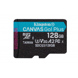Kingston Technology Canvas Go! Plus flash-muisti 128 GB MicroSD UHS-I Luokka 10