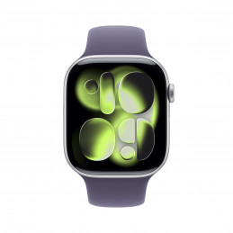 Apple Watch Series 11 OLED 46 mm Digitaalinen 416 x 496 pikseliä Kosketusnäyttö Hopea Wi-Fi GPS (satelliitti)