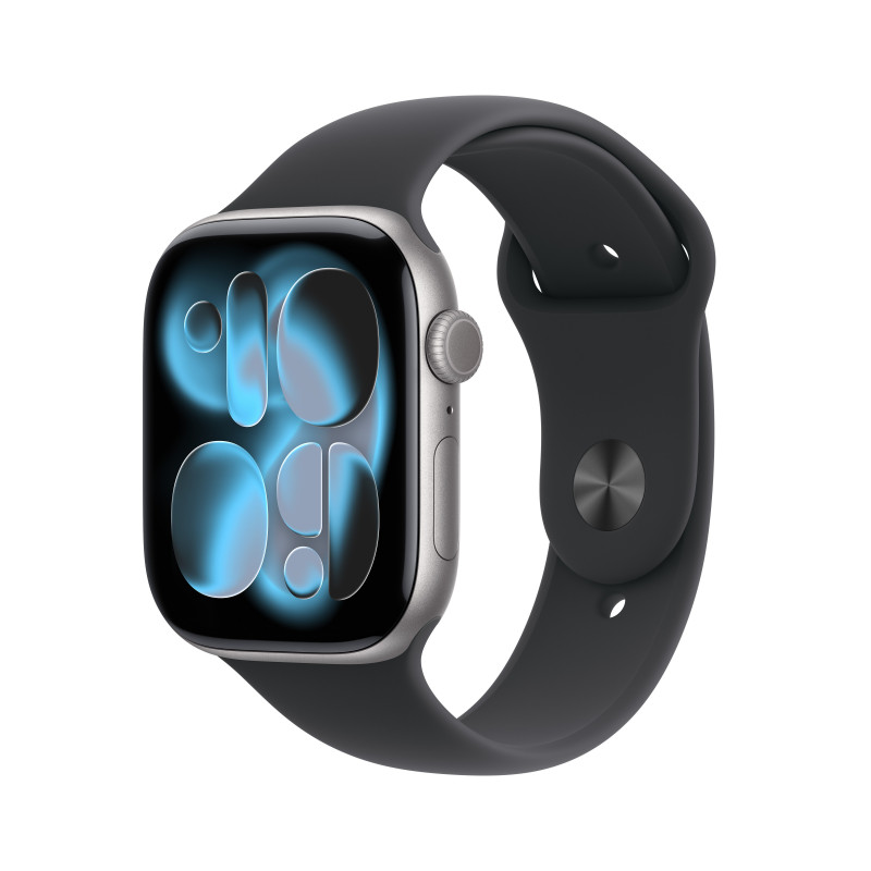 Apple Watch Series 11 OLED 46 mm Digitaalinen 416 x 496 pikseliä Kosketusnäyttö Harmaa Wi-Fi GPS (satelliitti)
