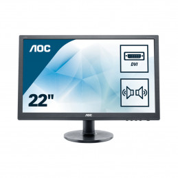 AOC E2260SWDA tietokoneen litteä näyttö 54,6 cm (21.5") 1920 x 1080 pikseliä Full HD Musta