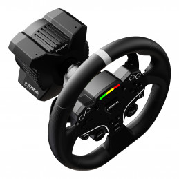 Moza Racing RS074 peliohjain Musta Bluetooth USB Ohjauspyörä + polkimet Digitaalinen PC
