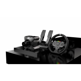 Moza Racing RS074 peliohjain Musta Bluetooth USB Ohjauspyörä + polkimet Digitaalinen PC