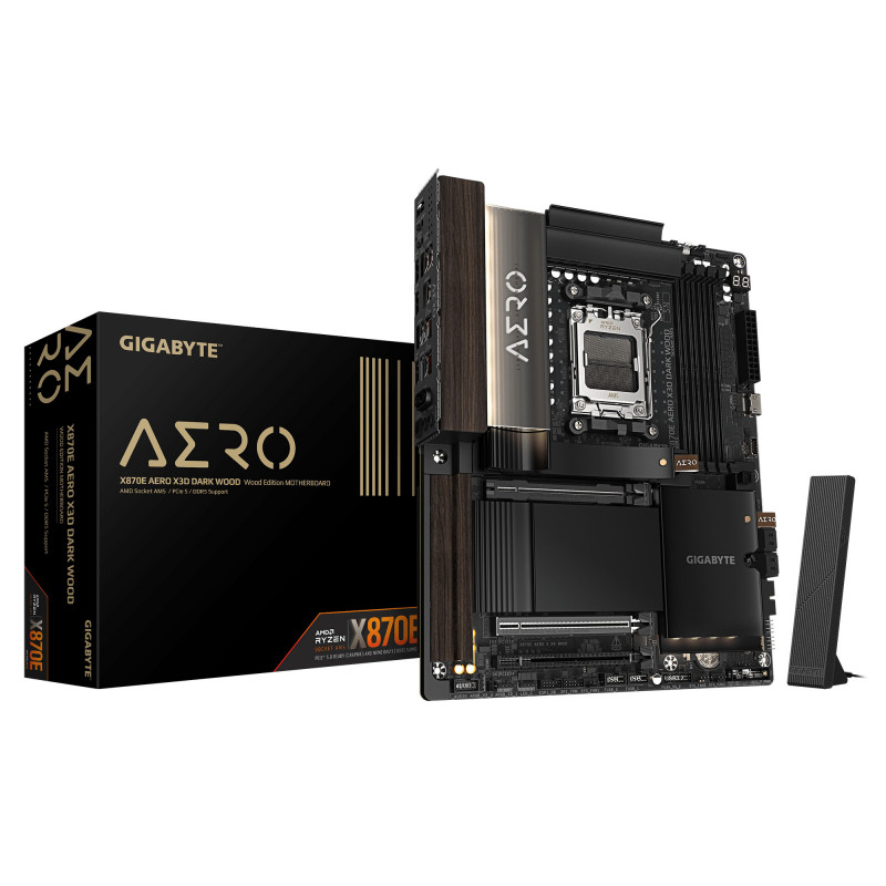 GIGABYTE X870E AERO X3D DARK WOOD AMD X870E Pistoke AM5 ATX