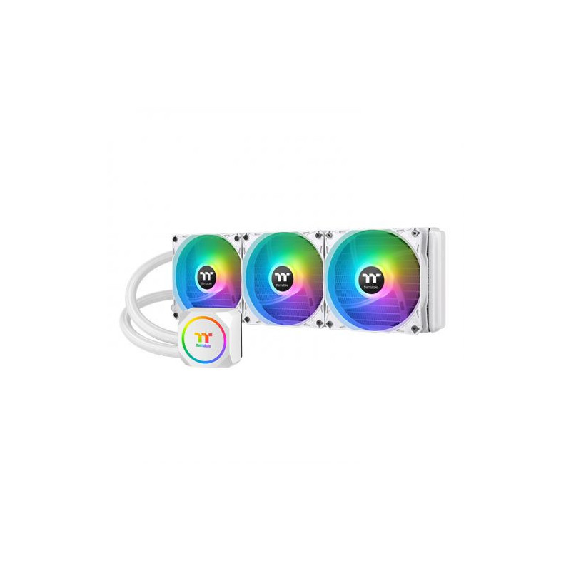 Thermaltake TH360 ARGB Sync Snow Edition Suoritin All-in-one-nesteenjäähdytin 12 cm Valkoinen