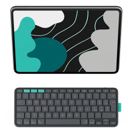 Logitech Flip Folio QWERTY Pohjoismainen Bluetooth Grafiitti