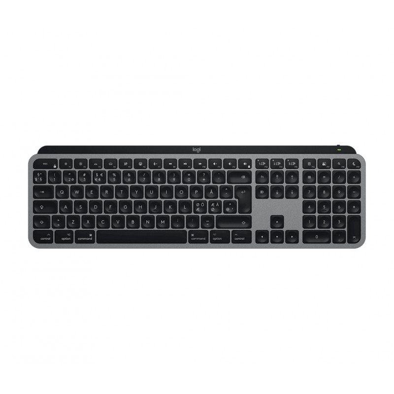 Logitech MX Keys S for Mac näppäimistö Koti Bluetooth QWERTY Pohjoismainen Harmaa