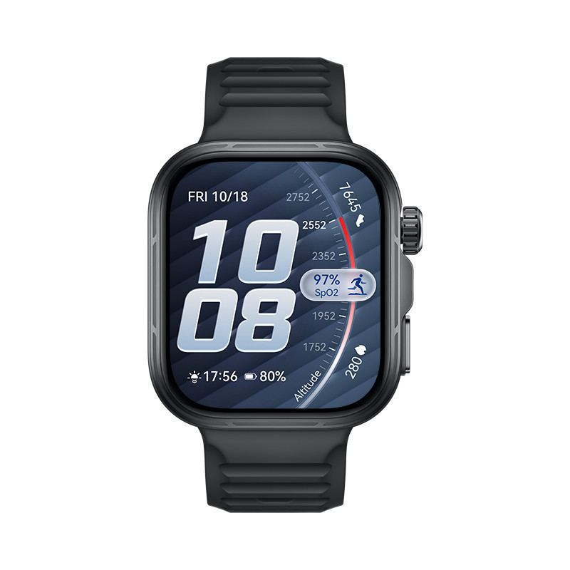 Huawei WATCH Fit 5 Pro 4,88 cm (1.92") AMOLED 44.5 mm Digitaalinen 480 x 408 pikseliä Kosketusnäyttö Musta GPS (satelliitti)