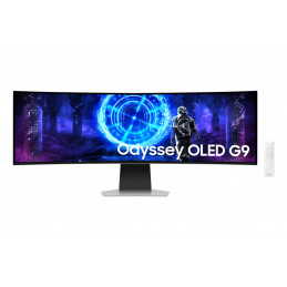 Samsung S49DG950SU tietokoneen litteä näyttö 124,5 cm (49") 5120 x 1440 pikseliä Dual QHD OLED Hopea