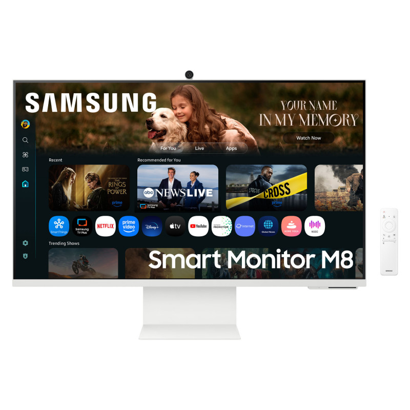 Samsung M8 M80F tietokoneen litteä näyttö 81,3 cm (32") 3840 x 2160 pikseliä 4K Ultra HD LCD Valkoinen