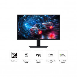Samsung G70F tietokoneen litteä näyttö 68,6 cm (27") 3840 x 2160 pikseliä 4K Ultra HD LCD Musta