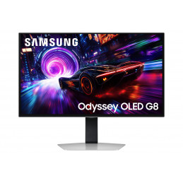 Samsung G81SF tietokoneen litteä näyttö 68,6 cm (27") 3840 x 2160 pikseliä 4K Ultra HD OLED Hopea