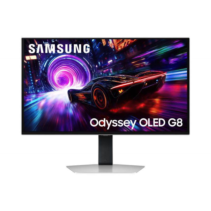 Samsung G81SF tietokoneen litteä näyttö 68,6 cm (27") 3840 x 2160 pikseliä 4K Ultra HD OLED Hopea