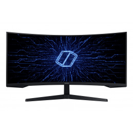 Samsung G55T tietokoneen litteä näyttö 86,4 cm (34") 3440 x 1440 pikseliä UltraWide Quad HD LED Musta