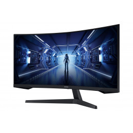 Samsung G55T tietokoneen litteä näyttö 86,4 cm (34") 3440 x 1440 pikseliä UltraWide Quad HD LED Musta