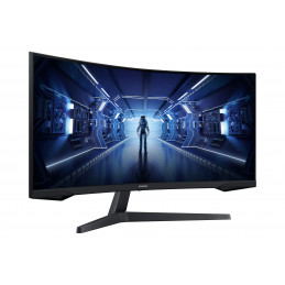 Samsung G55T tietokoneen litteä näyttö 86,4 cm (34") 3440 x 1440 pikseliä UltraWide Quad HD LED Musta