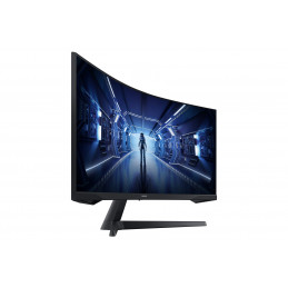 Samsung G55T tietokoneen litteä näyttö 86,4 cm (34") 3440 x 1440 pikseliä UltraWide Quad HD LED Musta