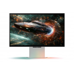 Samsung G90XF tietokoneen litteä näyttö 68,6 cm (27") 3840 x 2160 pikseliä 4K Ultra HD LCD Hopea