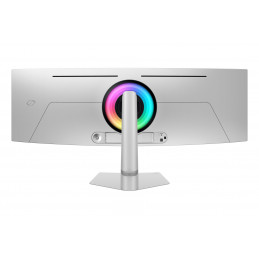 Samsung G93SD tietokoneen litteä näyttö 124,5 cm (49") 5120 x 1440 pikseliä Dual QHD OLED Hopea