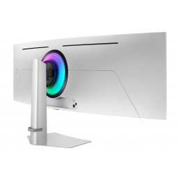 Samsung G93SD tietokoneen litteä näyttö 124,5 cm (49") 5120 x 1440 pikseliä Dual QHD OLED Hopea