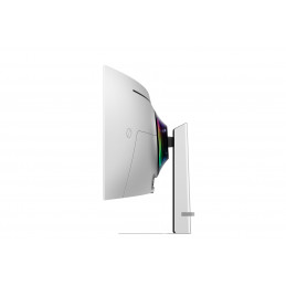 Samsung G93SD tietokoneen litteä näyttö 124,5 cm (49") 5120 x 1440 pikseliä Dual QHD OLED Hopea