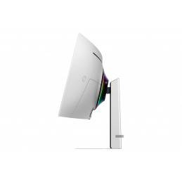 Samsung G93SD tietokoneen litteä näyttö 124,5 cm (49") 5120 x 1440 pikseliä Dual QHD OLED Hopea