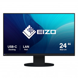 EIZO FlexScan EV2490-BK tietokoneen litteä näyttö 60,5 cm (23.8") 1920 x 1080 pikseliä Full HD LCD Musta
