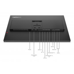 Lenovo ThinkVision P32UD-40 tietokoneen litteä näyttö 80 cm (31.5") 3840 x 2160 pikseliä 4K Ultra HD LCD Musta