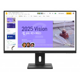 Lenovo ThinkVision E27Q-40 tietokoneen litteä näyttö 68,6 cm (27") 2560 x 1440 pikseliä Quad HD LCD Musta