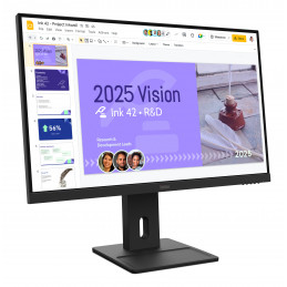 Lenovo ThinkVision E27Q-40 tietokoneen litteä näyttö 68,6 cm (27") 2560 x 1440 pikseliä Quad HD LCD Musta
