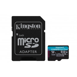 Kingston Technology Canvas Go! Plus flash-muisti 512 GB MicroSD UHS-I Luokka 10