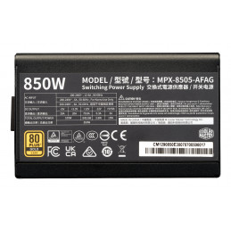 Cooler Master Elite Gold 850 virtalähdeyksikkö 850 W 24-pin ATX ATX Musta