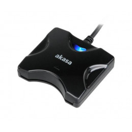 Akasa AK-CR-03BKV2 älykortin lukijalaite Sisätila USB 2.0 Musta